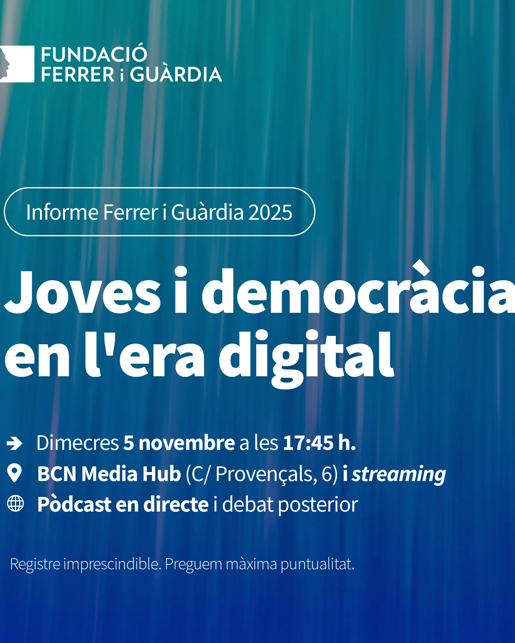 Joves i democràcia en l'era digital Joves i democràcia en l'era digital