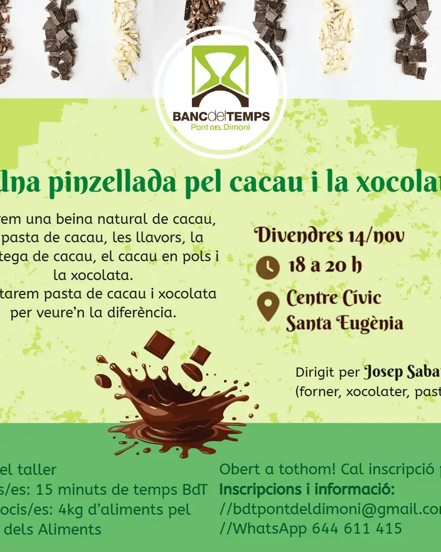 Xarrada cacau i xocolata