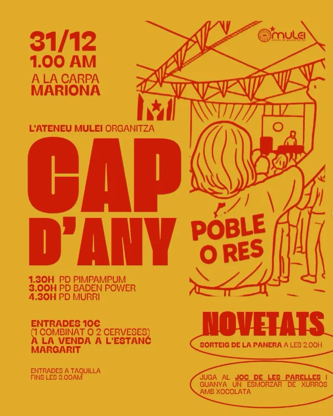 Cap d’Any popular a la carpa Mariona de Molins de Rei.