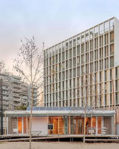 Imatge del model de llar sostenible guanyadora del tercer premi de sostenibilitat i recirculació del concurs internacional Solar Decathlon Europe 2019