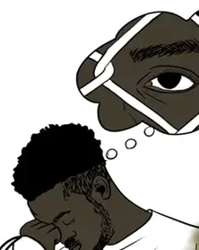 Il·lustració de l'artista Judit Temprano per il·lustrar la taula rodona 'Migració i Racisme'.