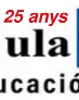 Cartell anunciant els 25 anys d'AulaMèdia