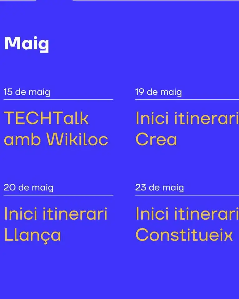 cartell de les formacions