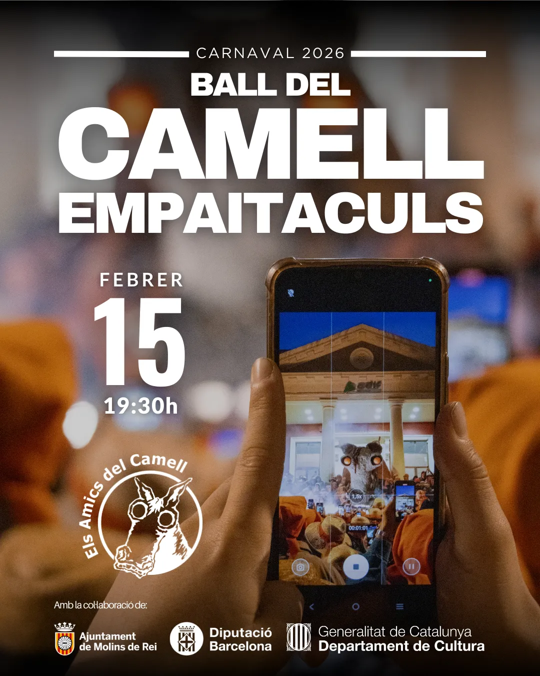 Cartell del Ball del Camell i l'Empaitaculs de Carnaval 2026