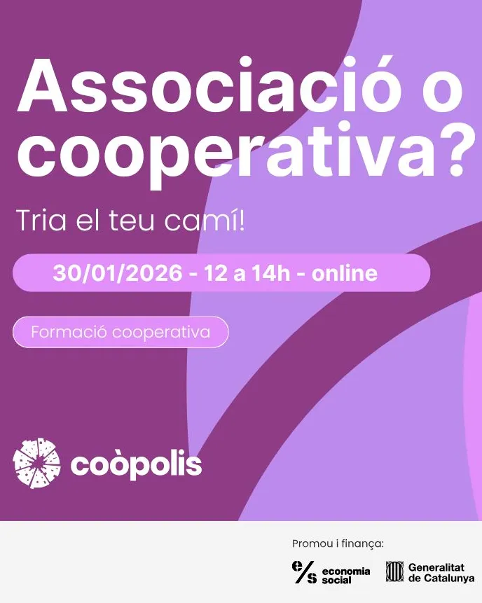 Associació o cooperativa? Tria el teu camí