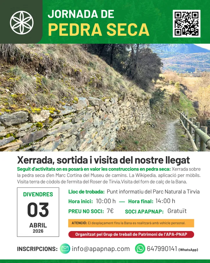 Cartell oficial de la jornada cultural de la pedra seca.