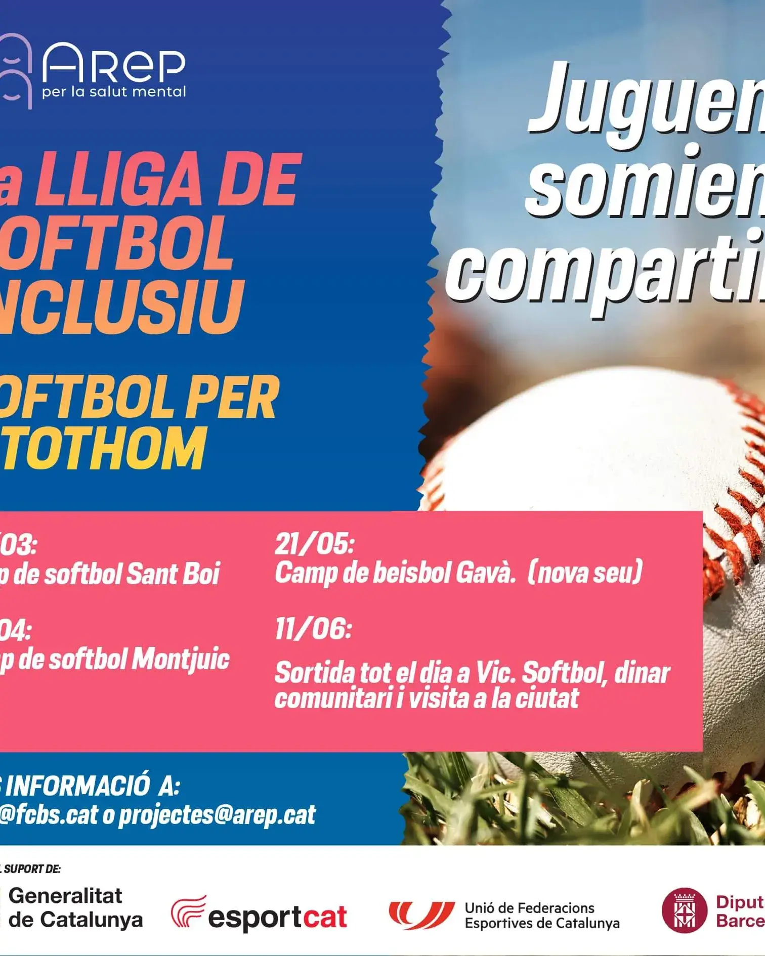 3ª Edició de la LLiga Inclusiva Softbol per a Tothom