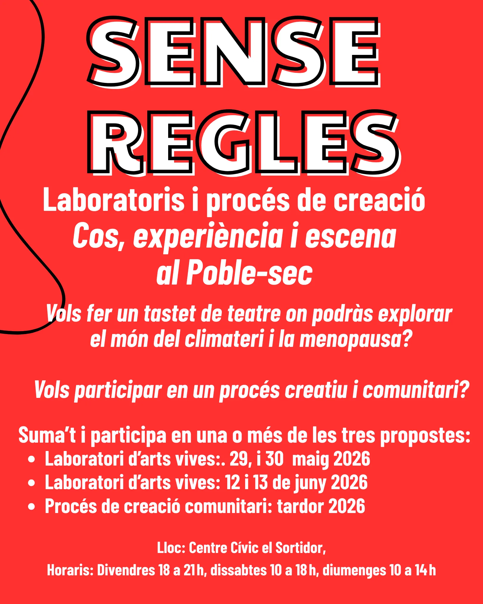 laboratoris creatius "sense regles", cos, moviment entorn la menopausa