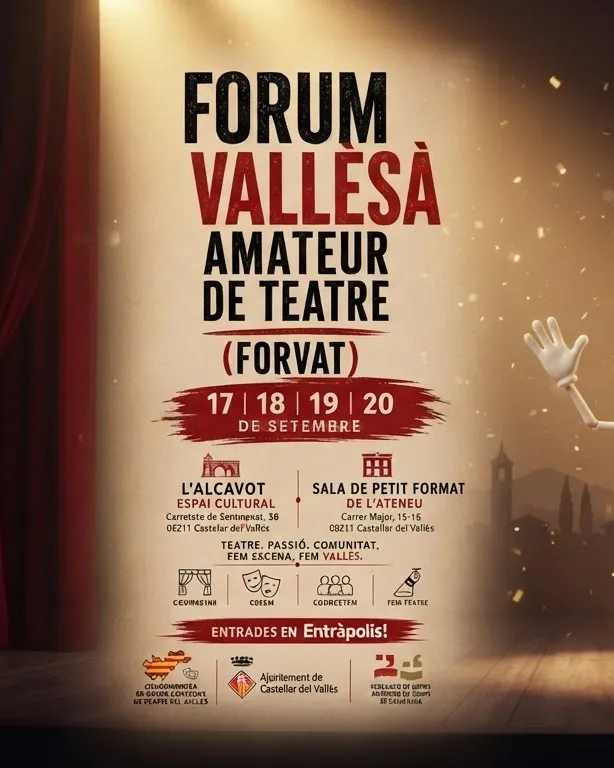 Cartell oficial del Forvat, El Fòrum Vallesà Amateur de Teatre.