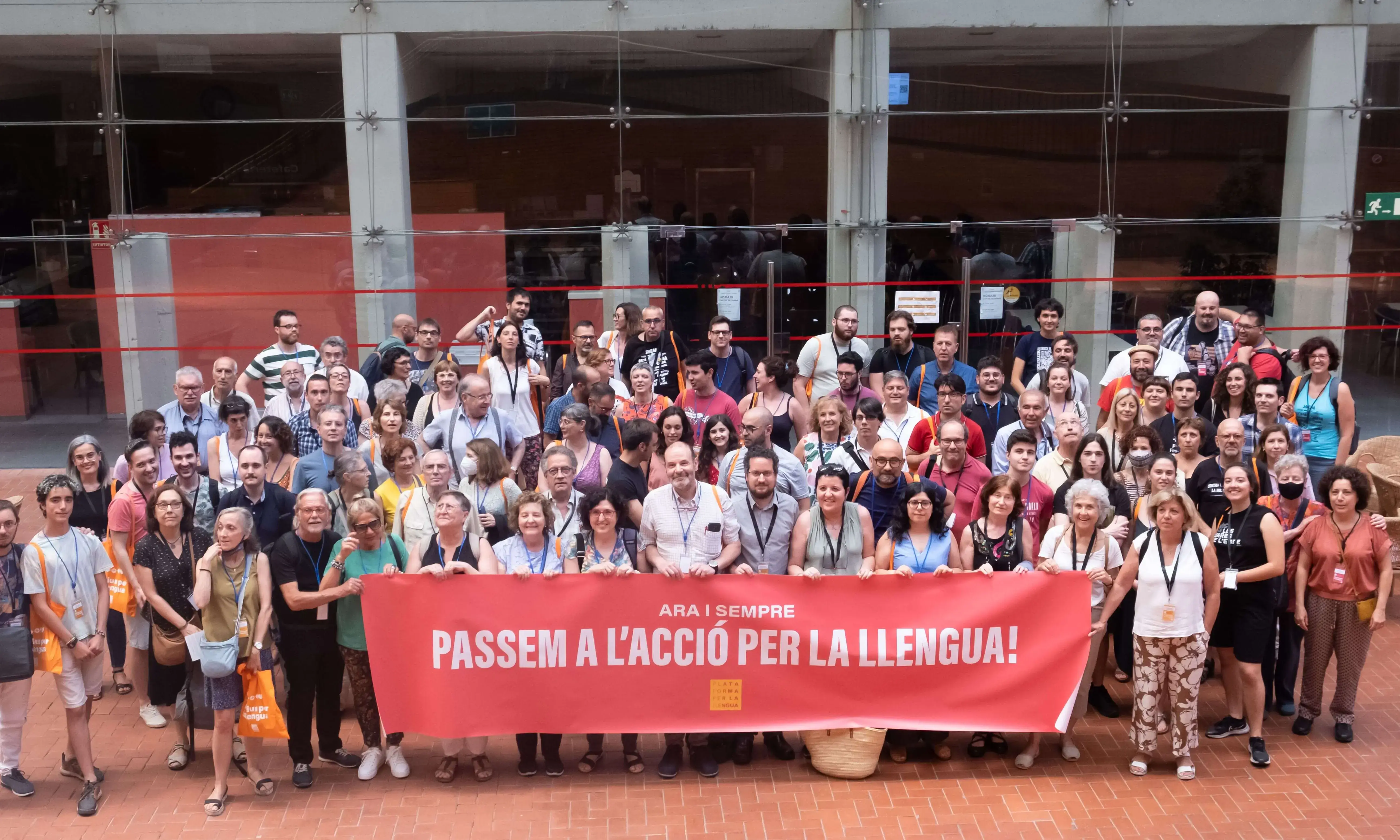 Jornades de voluntariat de Plataforma per la Llengua. Barcelona, 2022.