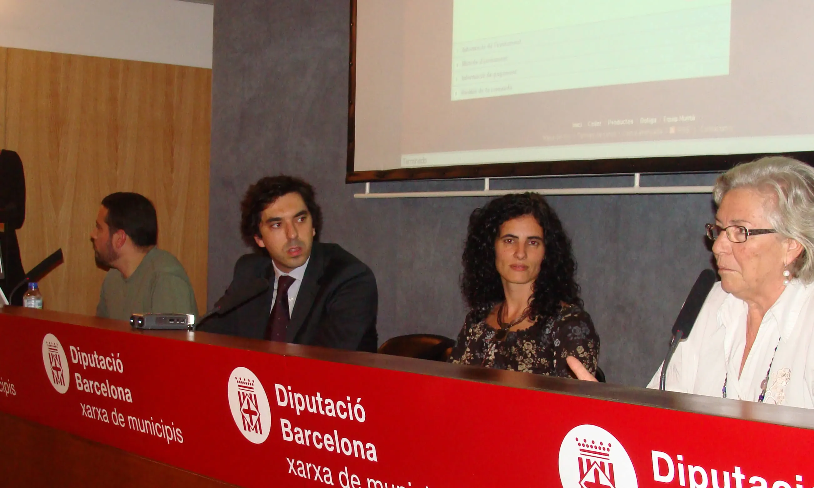 Taula de la presentació dels projectes