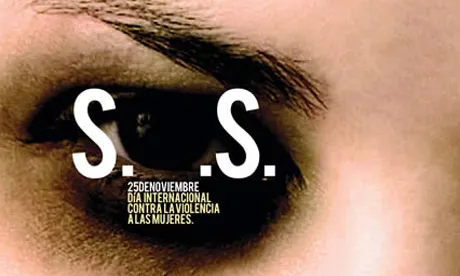 Cartell del Dia Internacional contra la violència vers les dones.
