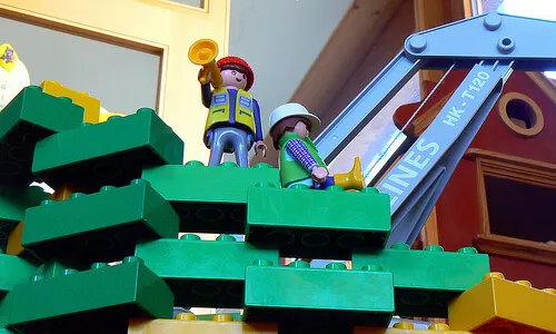 playmobils treballadors. Font: Galeria de dierk schaefer a Flickr.