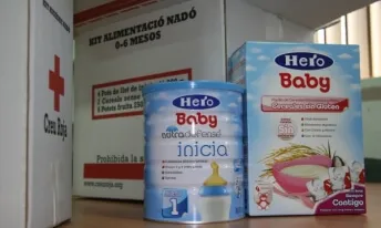 Aliments que reparteix la Creu Roja