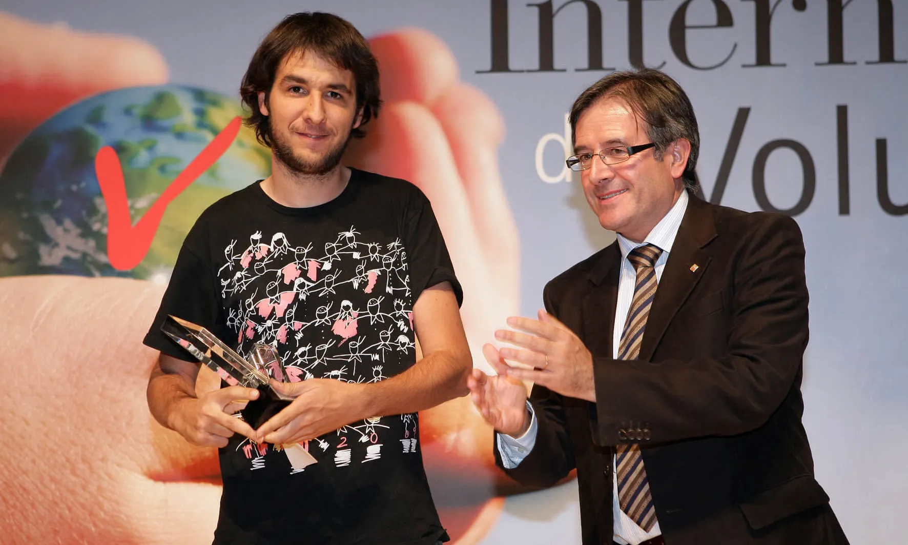 Fotografia de l'entrega del Premi Voluntariat al MEG