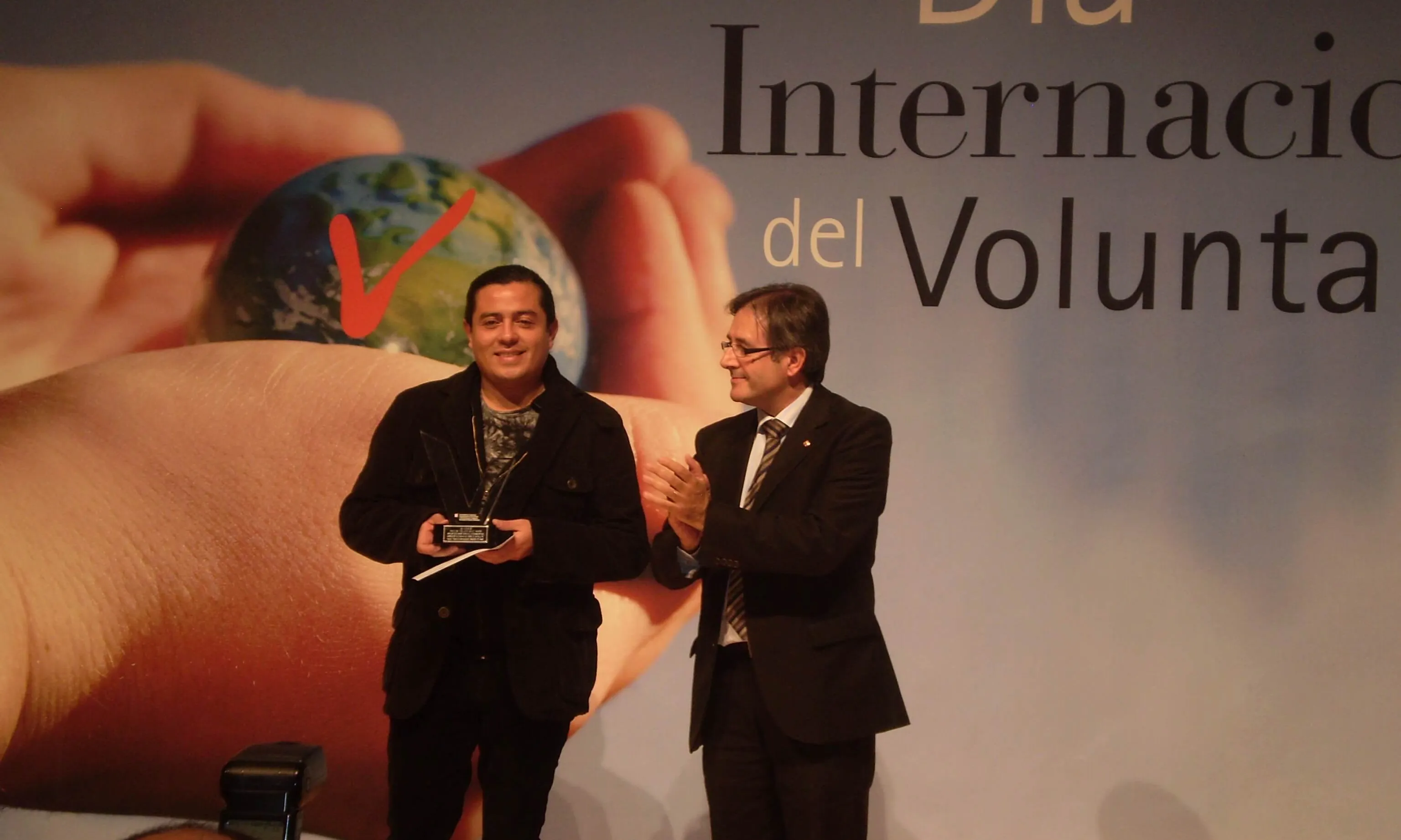 Fotografia de l'acte de celebració del Dia Internacional del Voluntariat