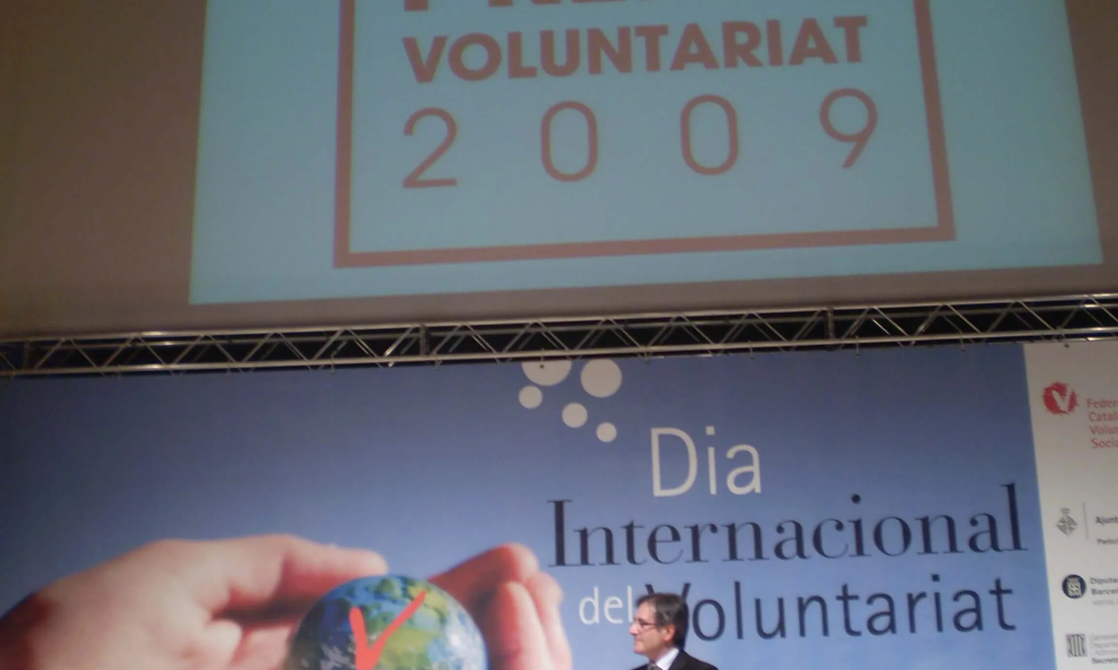 Fotografia de l'acte de celebració del Dia Internacional del Voluntariat 