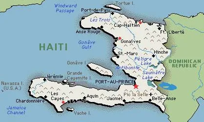 Mapa de Haití