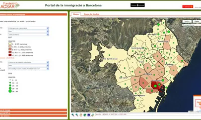 Captura de l'aplicació web que ens ofereix la Fundació ACSAR