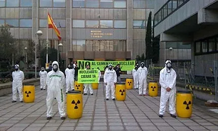 accio de protesta de Greenpeace