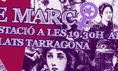 cartell manifestació 8 de març tarragona