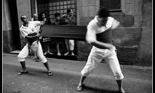 Castellers a les Festes de Gràcia, extreta de Flickr