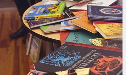Una donació de llibres 