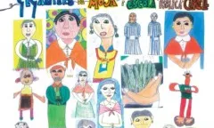cartell de la trobada fet pels nens i nenes de l'Escola Circell