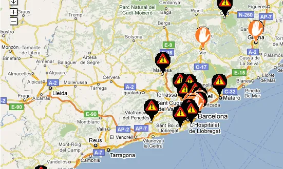 Mapa de la lluita contra el racisme