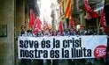 Manifestació de la intersindical CSC