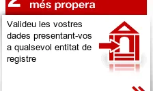 Valideu-lo a l'entitat més propera