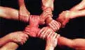 Grup de mans formant xarxa