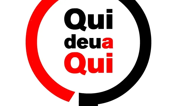 Logotip de la Campanya-xarxa Qui deu a Qui?.