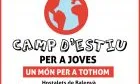 Cartell Camp d’estiu per a joves "Un món per a tothom"