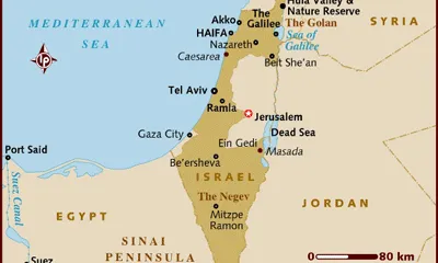 Mapa d'Israel
