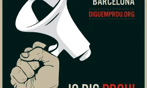 Cartell "Jo dic prou!"