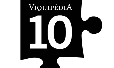 Logotip Viquipèdia 10 anys