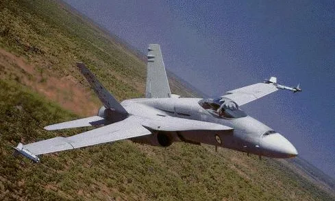 Un F-18 y su armamento, una gran industria