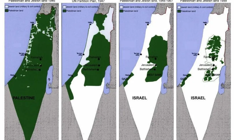 Map of Palestine.