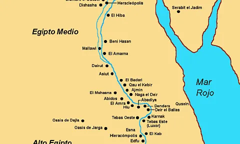 Mapa de Egipto.