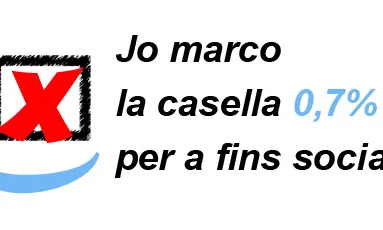 Jo marco la casella 0,7% per a fins socials