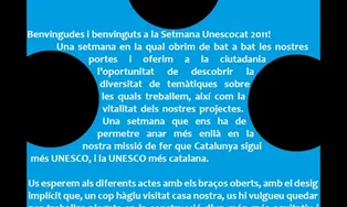 Cartell de la Setmana Unescocat 2011