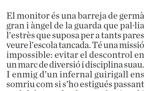 El monitor i monitora
