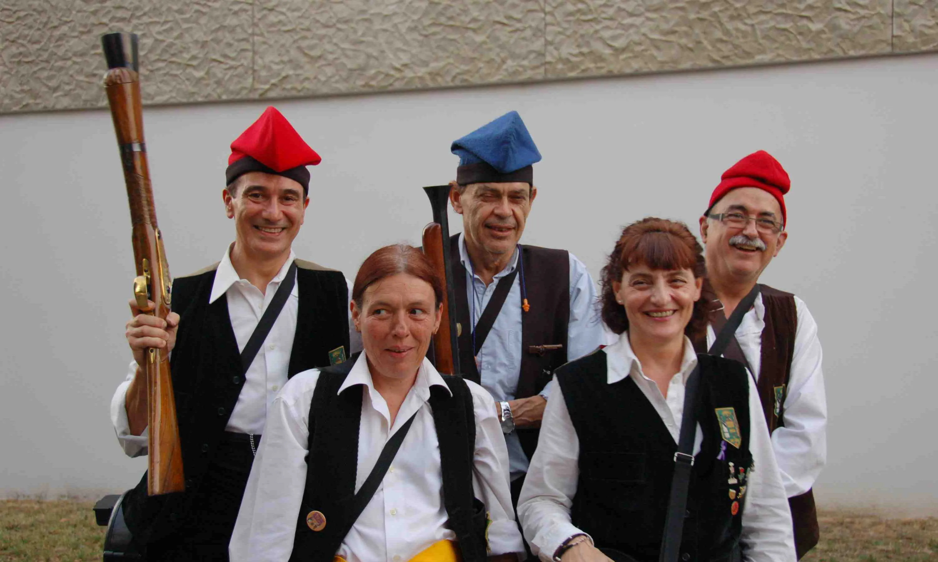 Membres de la Coordinadora de Trabucaires de Catalunya.