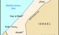Map of Gaza.