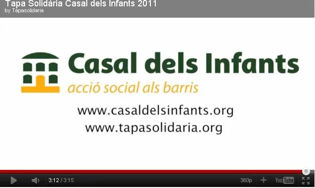 Imatge del vídeo promocional de la Tapa Solidària