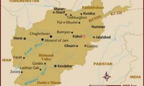 Mapa de Afganistan.