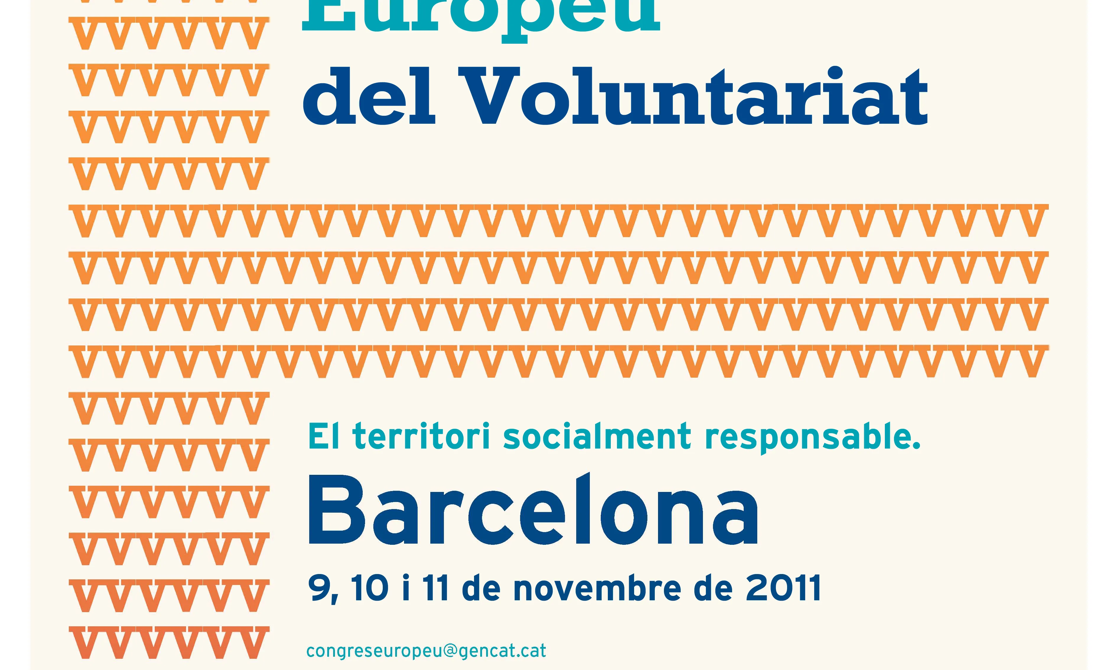 Cartell del II Congrés Europeu del Voluntariat