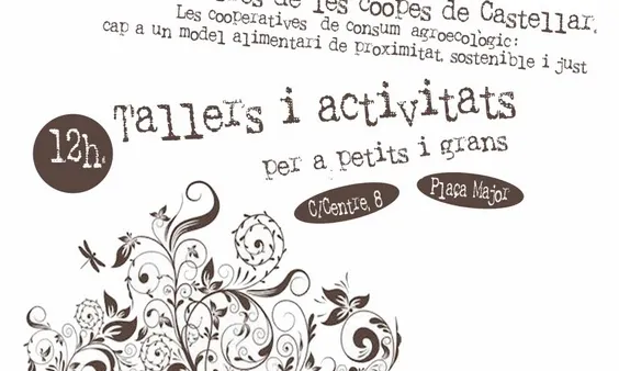 Cartell de la Jornada de les cooperatives de consum de Castellar del Vallès