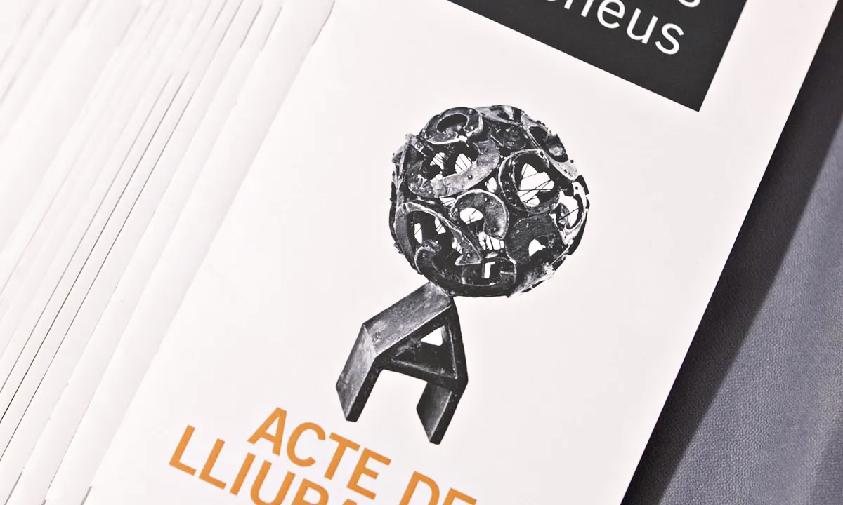 Programa de mà dels Premis Ateneus